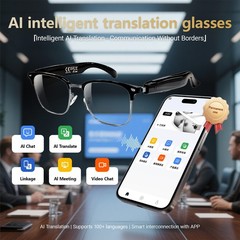 Smart Glasses AI Bluetooth Call Glasses Audio Translation for Men and Women Work
