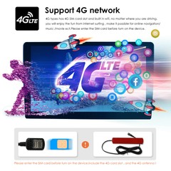 Double Din Android 9″ Car Stereo CarPlay 8Core 4GB RAM 64GB ROM GPS Navigation