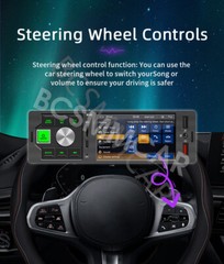 4.1in Single Din Car Media Player Touch Screen Radio Bluetooth Stereo TF AUX USB