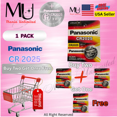 1 pc Fresh Stock CR2025 DL2025 ECR2025 3v Lithium Battery Expire 2033+ Free Ship
