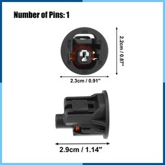 1 Set 1Pin Oil Pressure Sensor Connector Adapter Plug Clip Kit for Toyota