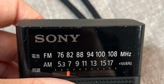 SONY ICF-P27 Portable AM/FM Handy Radio Black Japan Import Tested Working