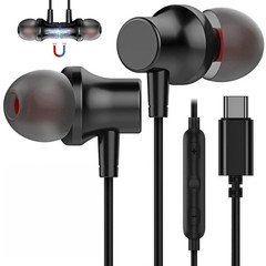 HIFI Bass Stereo Wired Earbuds Headset In-Ear Earphone Headphone MIC USB-C