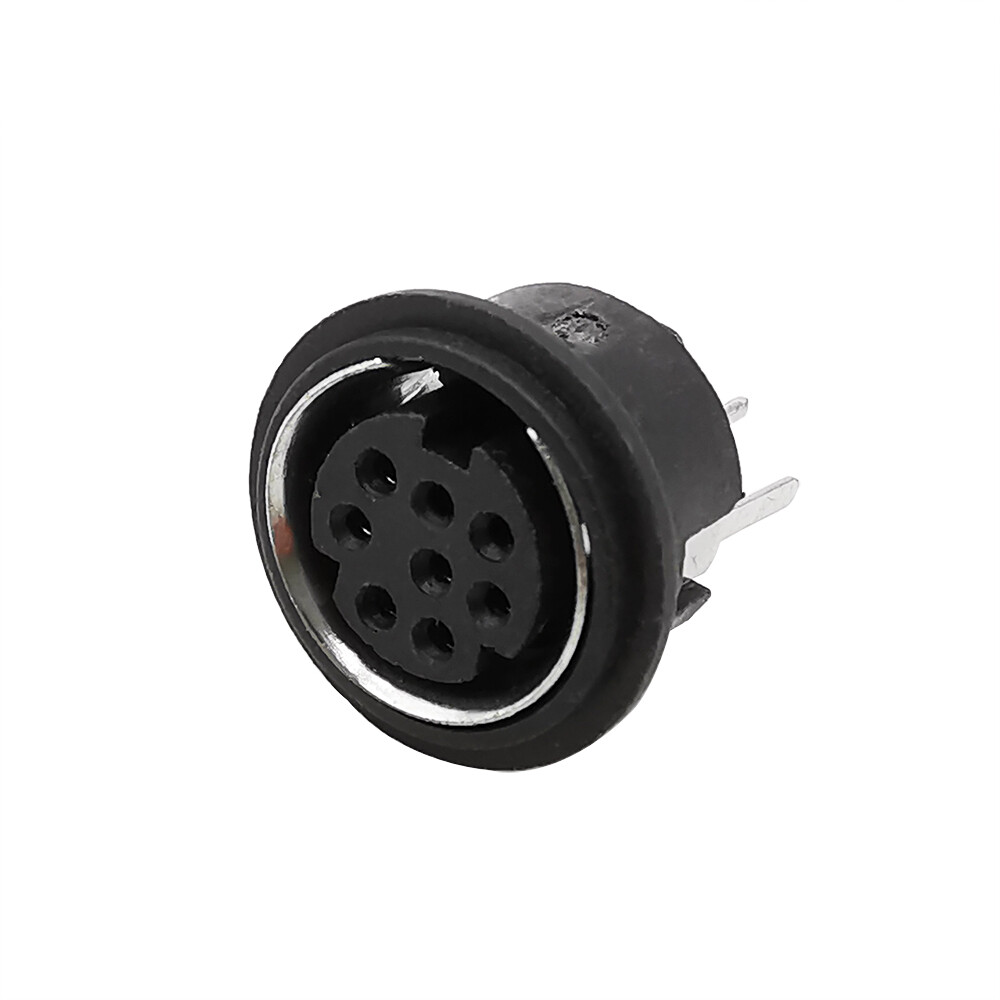 8 Pin Mini DIN Female Socket Connector 8Pin Jack Mini Terminal Adapter Diy Plug