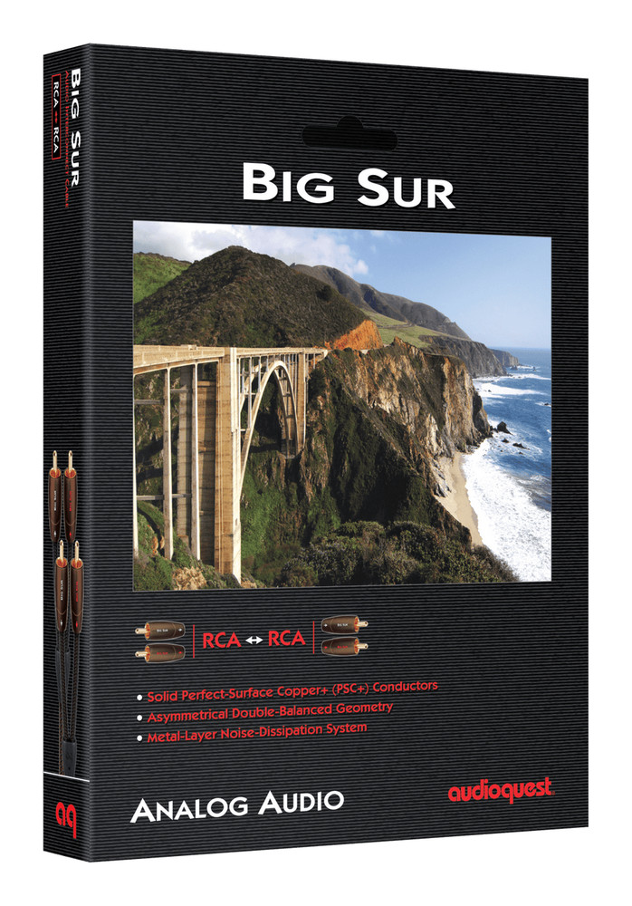 AudioQuest Big Sur – 1.0 Meter RCA to RCA – Brand New – Authorized Dealer