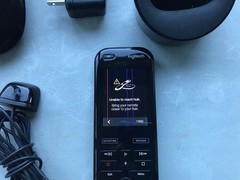 LOGITECH Harmony Elite Remote Control W/ Hub, Cradle, 2 IR Blaster. AS-IS.