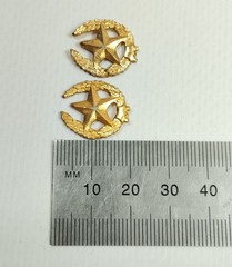 Vintage Lot 8 pcs Collectible Soviet Aluminum Small Badges-Emblems for Clothing