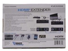 Vanco EVEX2006 Evolution Ultra Slim HDMI Single Cat5e/6 Cable Extender with PoE