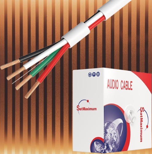 Cables Direct Online 500FT 18/4 Speaker Wire CL2 Rated Indoor Low Voltage Copper