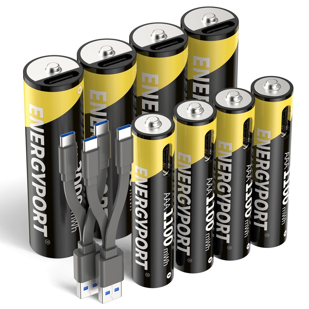Lot 1.5V 3000mWh 1100mWh AA AAA Battery Type-C USB Rechargeable Li-ion Batteries
