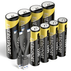Lot 1.5V 3000mWh 1100mWh AA AAA Battery Type-C USB Rechargeable Li-ion Batteries