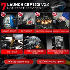 2026 LAUNCH CRP123I V3.0 Elite ABS SRS OBD2 Code Reader Car Diagnostic Scanner