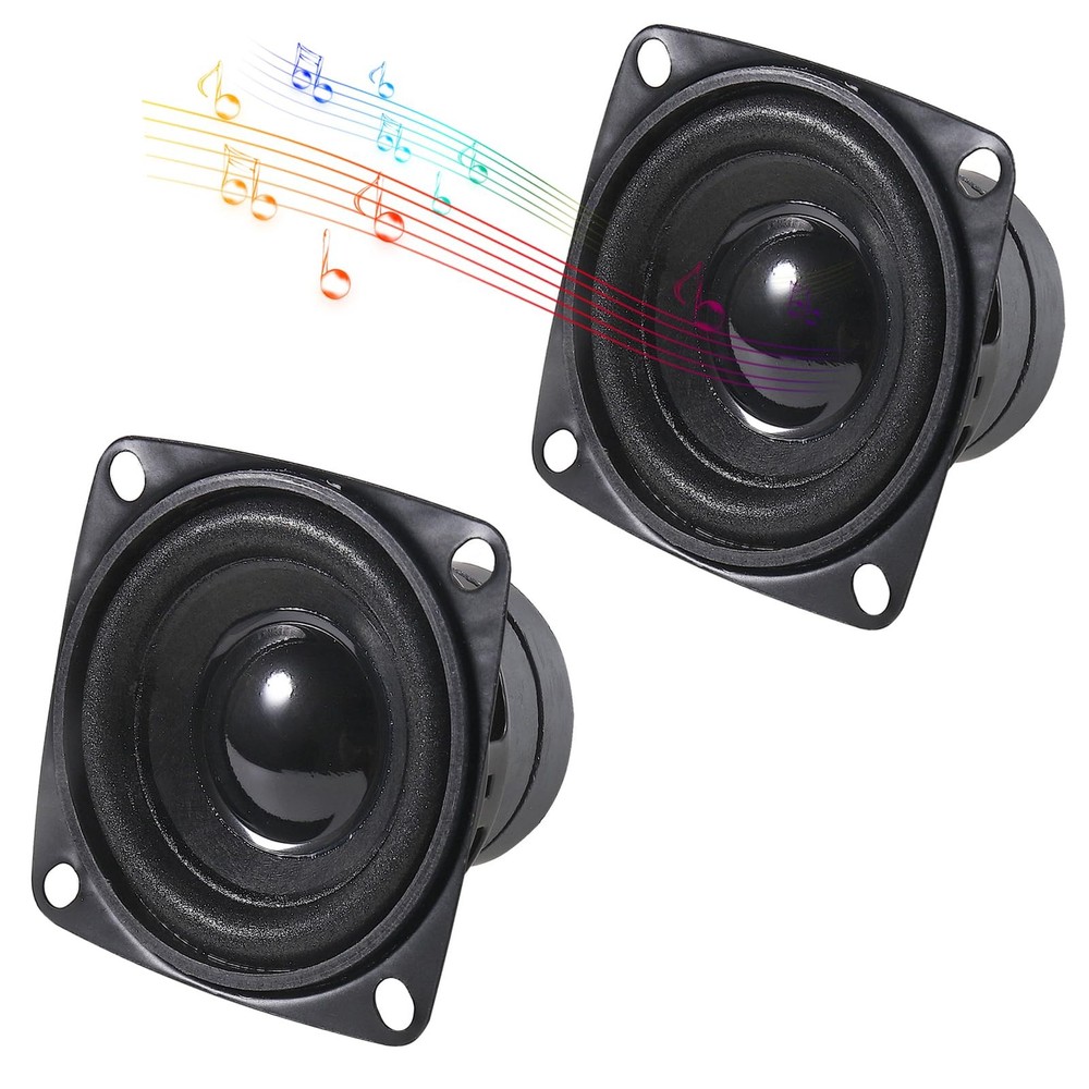 2PCS 2″ 8Ohm 10W DIY Small Full Range Audio Speaker Stereo Woofer Loudspeaker…