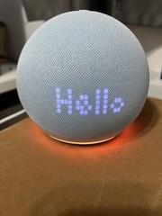 Echo Dot 5th Generation With Clock Smart Speaker Blue No Box