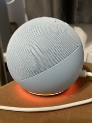 Echo Dot 5th Generation With Clock Smart Speaker Blue No Box