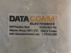 DataComm Recessed Cable Mgmt Plates w/Straight-Blade & Duplex Receptacles