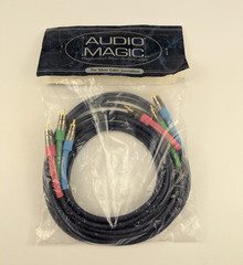 Audio Magic Xstream Silver Component Video RCA Connectors 3 Cables 2m 6.5 Feet