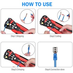 300/1200Pcs Car Wire Assorted Insulated Electrical Terminal Connectors Crimp Kit