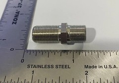 (1) 1” Coaxial Cable Connector RG6 Coax F-Type Adapter Female to Female T-24