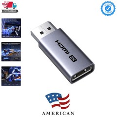 8K@60Hz Active Display Port to HDMI Unidirectional Adapter with 4K@240Hz 2K@2…