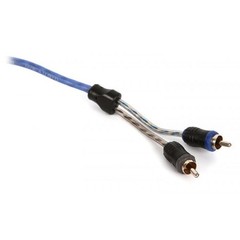 High-Fidelity 1.64ft Twisted Pair RCA Cable with Split-tip Silver-Plated Ends