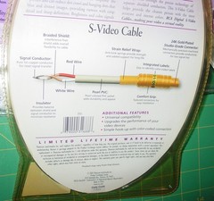 4 RCA High Performance Digital S-Video Cables DT6S 24K Gold-Plated Connectors