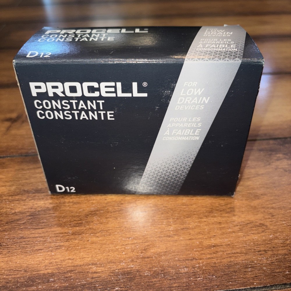Procell D12 Batteries (12 Pack) Constant Alkaline For Low Drain Devices