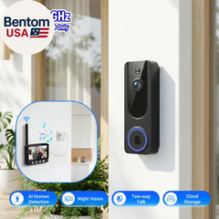 Wireless Doorbell Camera Video Monitor with Display 4.5″ Screen Indoor Visual Ba