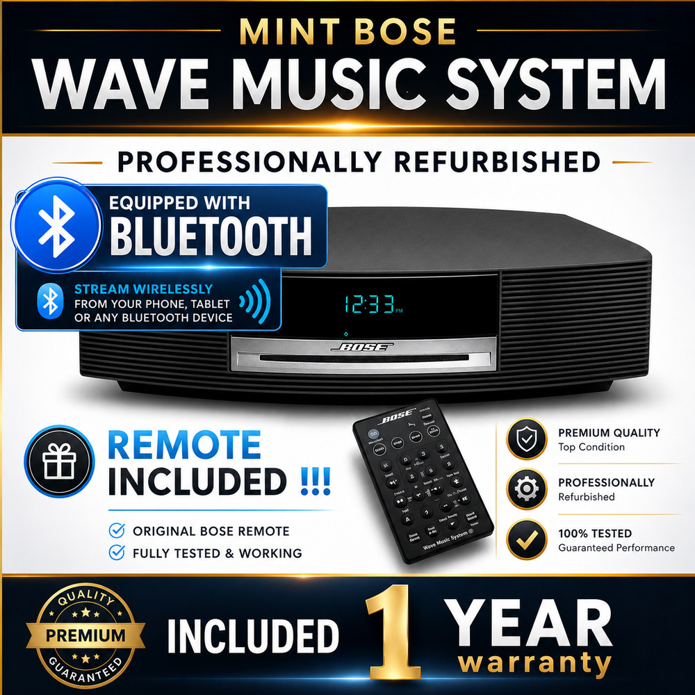 Bose Wave Radio CD AWRCC | Bluetooth Equipped | w/Remote | Refurbished