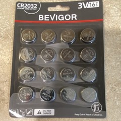 BEVIGOR CR2032 & CR2450 3V Lithium Coin Cell Batteries for Low Drain Devices