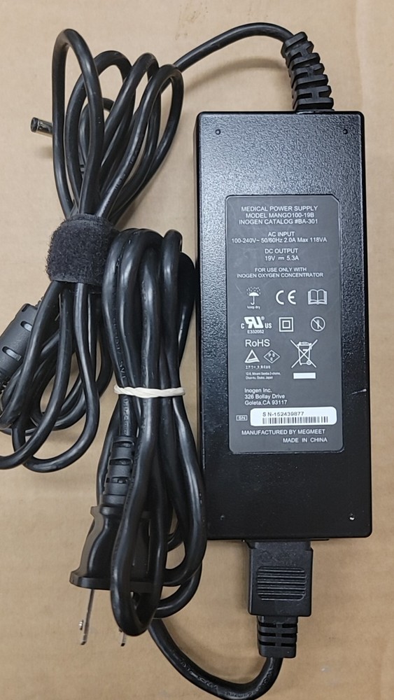 Genuine OEM AC/DC Adapter for Inogen One G2 G3 Portable BA-301 MANGO100-19B