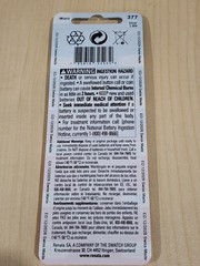 2 x Fresh carded MAXELL 377 376 Silver Oxide Watch Battery SR626SW SR626W