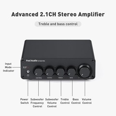 Fosi Audio BT30D PRO Bluetooth 5.0 2.1 Channel Receiver Amplifier Class D HiFi