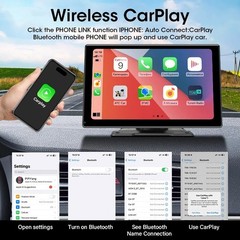 7/10″ Wireless CarPlay Android Auto Car Smart Screen Multimedia Stereo Display