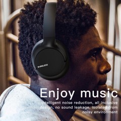 Wireless Headphones Bluetooth Headset Noise Cancelling Over Ear With Microphone