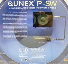 QED Qunex P-SW 6 meter Subwoofer cable
