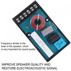 2Pcs Audio 2 Way Crossover Speakers Filter Frequency Divider 120W 45Hz – 20KHz