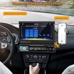 Radio Para Auto Con Pantalla 1 Din Sencillo Pantalla Tactil Bluetooth MP5 GPS FM