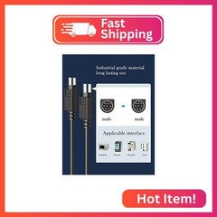JUXINICE Mini DIN 8pin Male to Male Cable 6ft,Serial Cable,Premium Copper Wire P