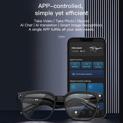 COLMi C-M02S Smart Glasses HD Camera Bluetooth Audio Video Ray-Ban Meta Alt iOS