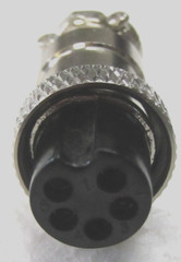 Vanco CBC5X CB Radio Microphone 5 Pin Female Panel Jack Replacement Chrome Kit