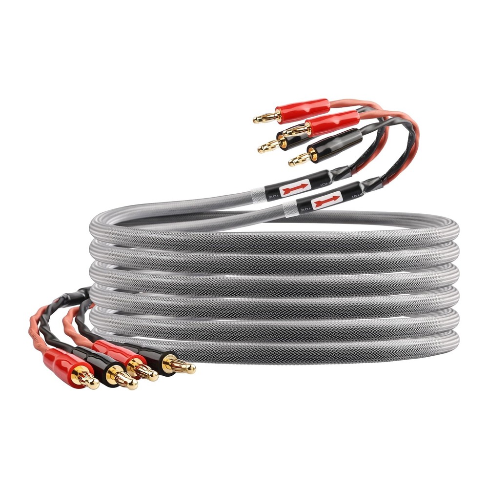 13 AWG Audiophile Speaker Cable – Speaker Wire with Banana Plugs,6N OFC Core,…