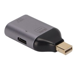 4K 60Hz USB C Female to Mini Displayport Male Adapter Converter and PD Power