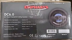 Emphasys Dual Channel In-Ceiling Speaker DC6.0 6 1⁄2″ Dual Channel In-Ceiling
