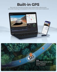 AZDOME 4K Dash Cam M550 Pro Built in 5.8Ghz WiFi GPS Car DVR Upgrade AZDOME M550