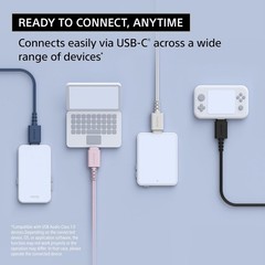 Sony IER-EX15C B Stereo Earbud Headphones Wired In-Ear Earphones USB-C (White)