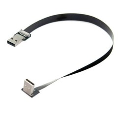 Up Angled USB 2.0 Type-A Male – Type-A Male Cable 90 Degree for FPV Disk USB2.0