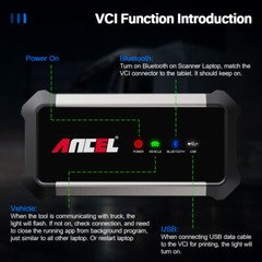 ANCEL X7HD Heavy Duty Truck Diagnostic Tool Full System DPF ABS ECU Rest Scanner