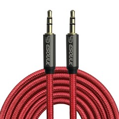 Aux Cable 3.5mm Male to Male Auxiliary Audio Nylon Braided Cord for Car PC Phone