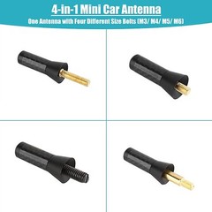 Universal inches Car Antenna Auto Aluminum Alloy aerial Carbon Fiber Radio FM US